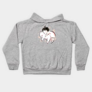 Day dream with cat Kids Hoodie